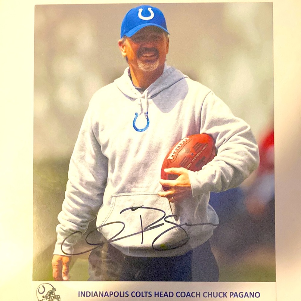 *Chuck Pagano* 8”x10” signed photograph